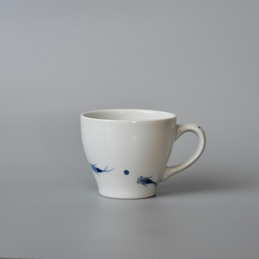 【沐湛咖啡】日本愛媛縣 砥部燒 百年傳承手繪圖 咖啡杯/猪口杯 150cc/180cc-細節圖3