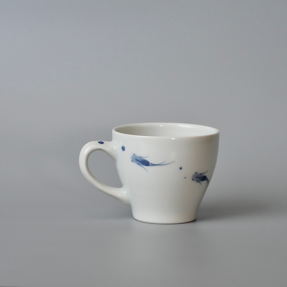 【沐湛咖啡】日本愛媛縣 砥部燒 百年傳承手繪圖 咖啡杯/猪口杯 150cc/180cc-細節圖5