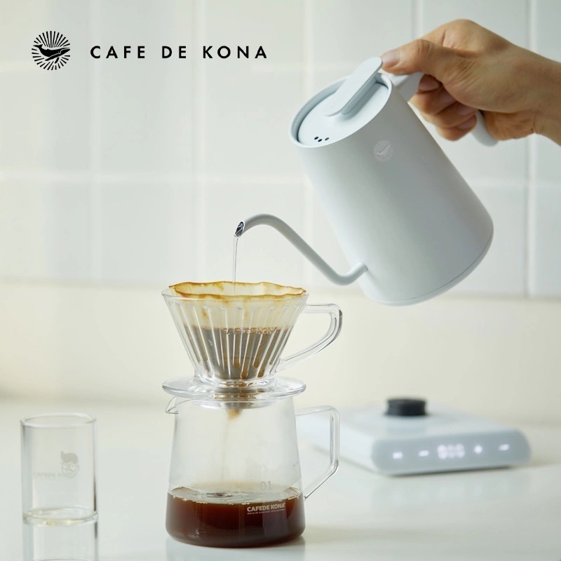 【沐湛咖啡】CAFEDEKONA 天衡溫控手沖壺/加熱壺/控溫壺 600ml(黑/白兩色)-細節圖4