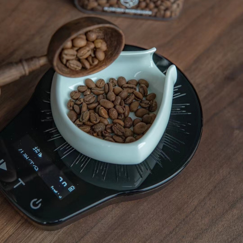 【沐湛咖啡】櫸木豆碟 秤豆量盤/豆碟 手搖磨豆機入豆碟/新款陶瓷豆碟-細節圖6