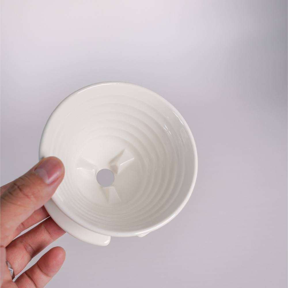 【沐湛咖啡】April蛋糕濾杯-陶瓷版/平底濾杯 丹麥設計-細節圖2