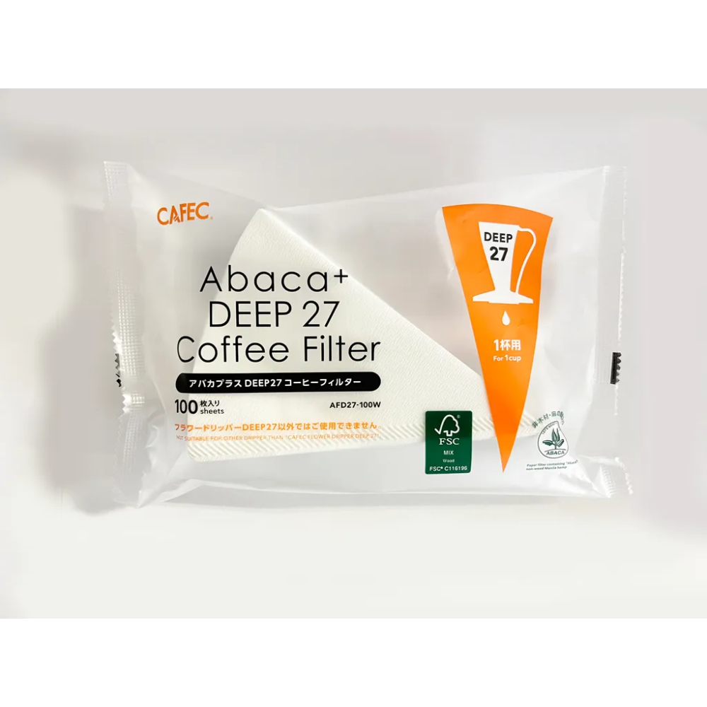 【沐湛咖啡】 三洋Cafec Deep27專用濾紙 甜筒濾杯適用-細節圖2