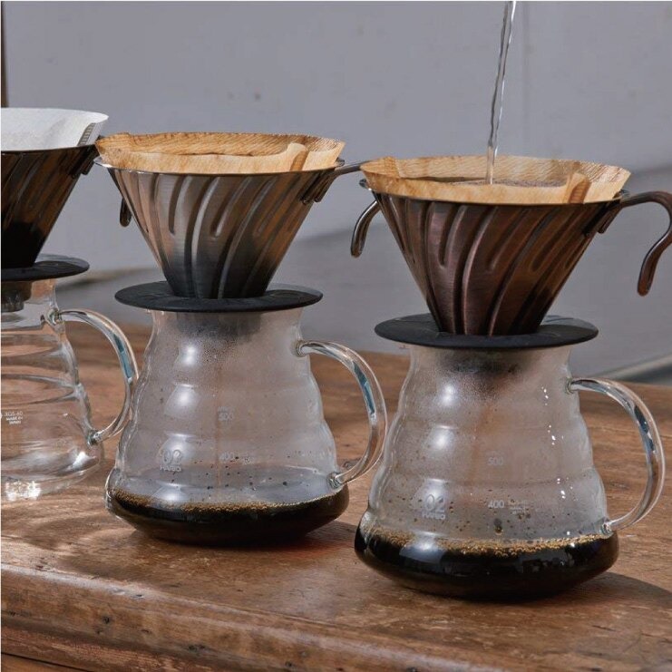【沐湛咖啡】HARIO 紅銅金屬濾杯 VDM-02CP 手沖濾杯 V60 2-4人濾杯-細節圖2