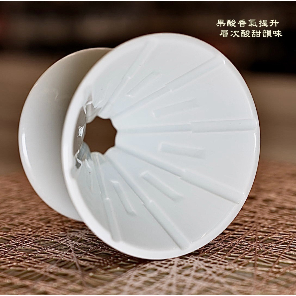 【沐湛咖啡】濎極濾杯/波佐見燒/台灣設計/錐形手沖濾杯/V形濾杯 1-2人 醇淨厚實-細節圖7