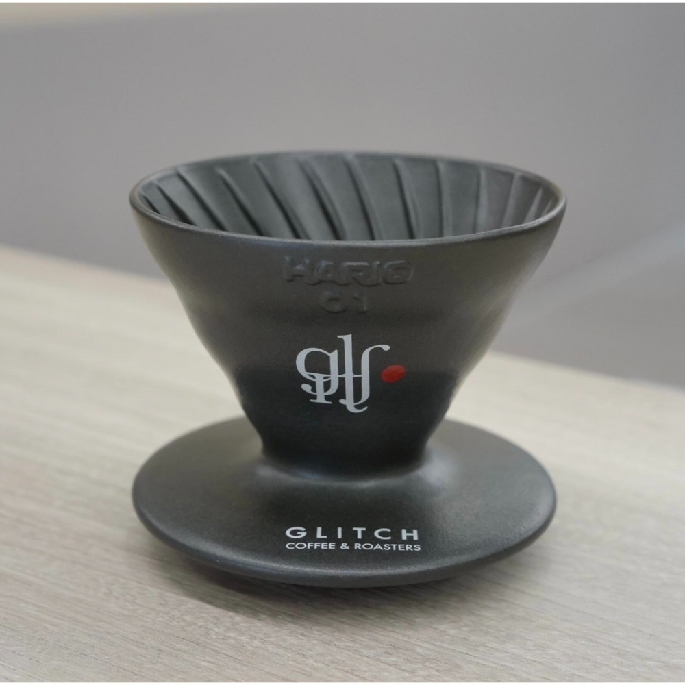 【沐湛咖啡】glitch聯名款限定陶瓷濾杯 1-2人 黑/白/銀-細節圖6