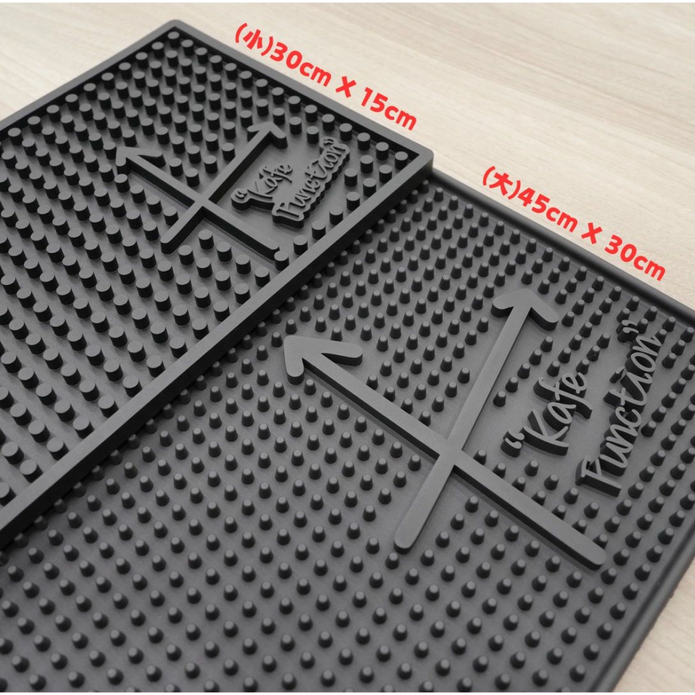 【沐湛咖啡】Kafe Function 吧台專用 止滑墊 吧台瀝水墊 橡膠防滑墊 防滑杯墊 大小尺寸-細節圖2