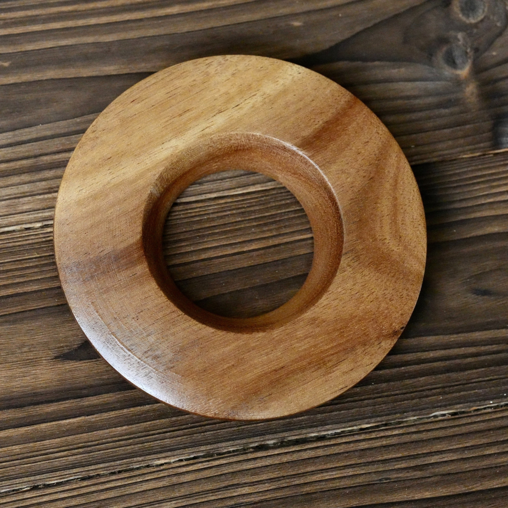 【沐湛咖啡】ORIGAMI摺紙濾杯/AS樹脂濾底座（日本製) /木托/濾杯底座/原木-細節圖3