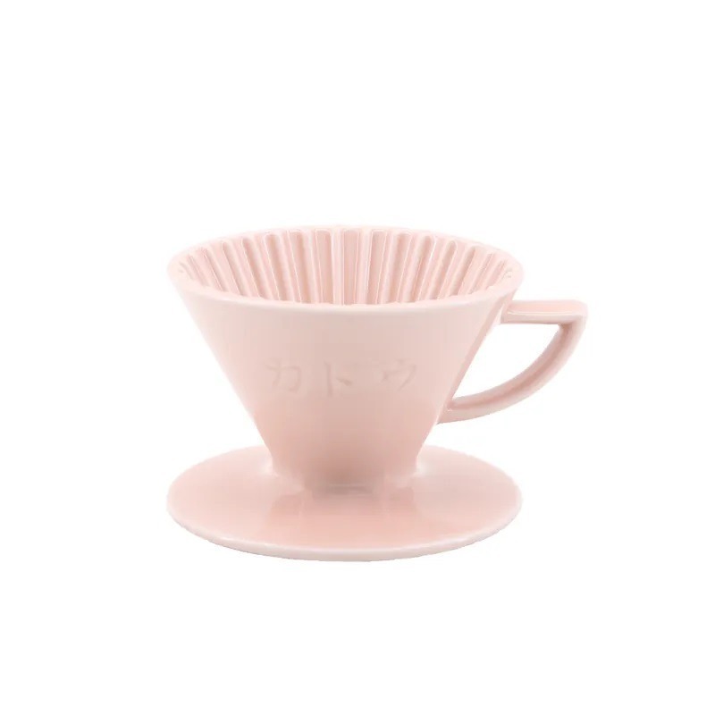 【沐湛咖啡】星芒濾杯 M1錐形陶瓷濾杯 藤花紫/黃色/深藍/湖水綠/莫蘭迪/黑色 Kadou & Hasami波佐見燒-細節圖4