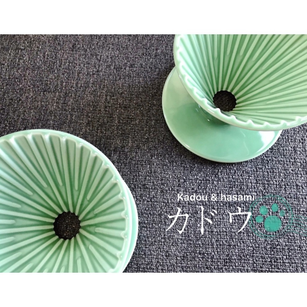 【沐湛咖啡】星芒濾杯 M1錐形陶瓷濾杯 藤花紫/黃色/深藍/湖水綠/莫蘭迪/黑色 Kadou & Hasami波佐見燒-細節圖9