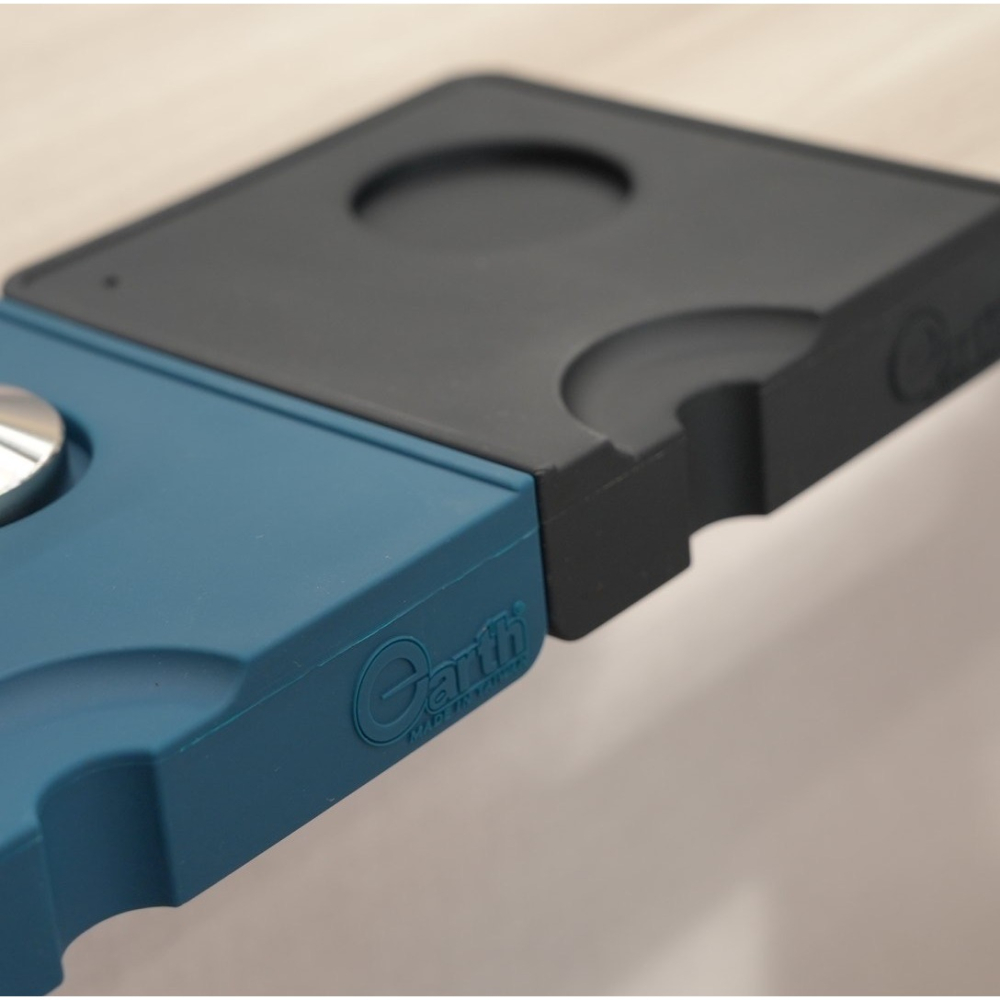 【沐湛咖啡】 台灣製造無毒矽膠 填壓墊 止滑墊 吧檯填壓專用 轉角墊 可放填壓器 義式咖啡機-細節圖2