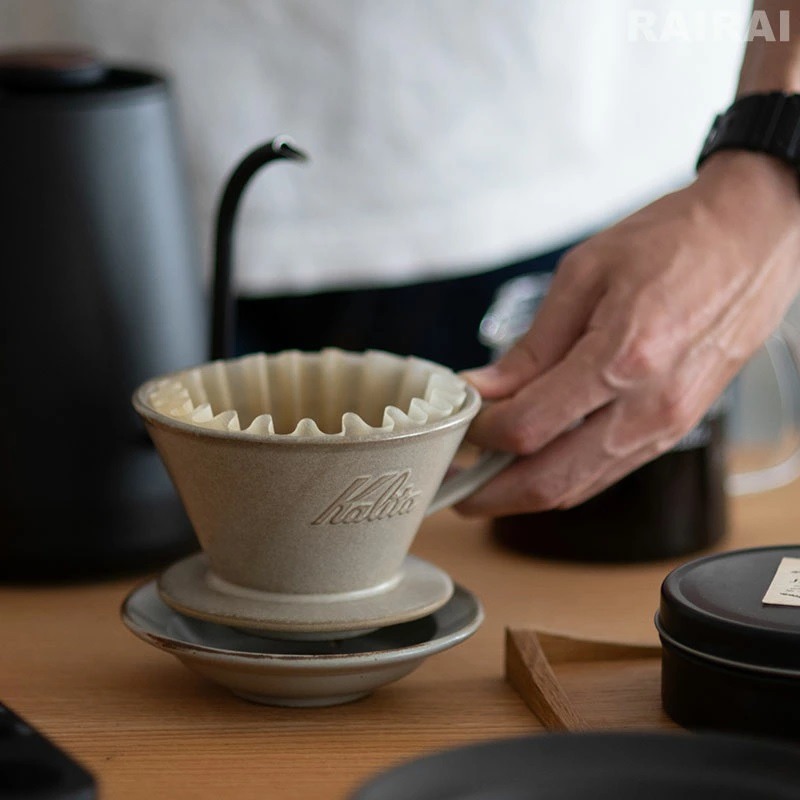 【沐湛咖啡】KALITA 蛋糕濾杯MI-155/MI-185 陶瓷波浪濾杯 美濃燒-細節圖2