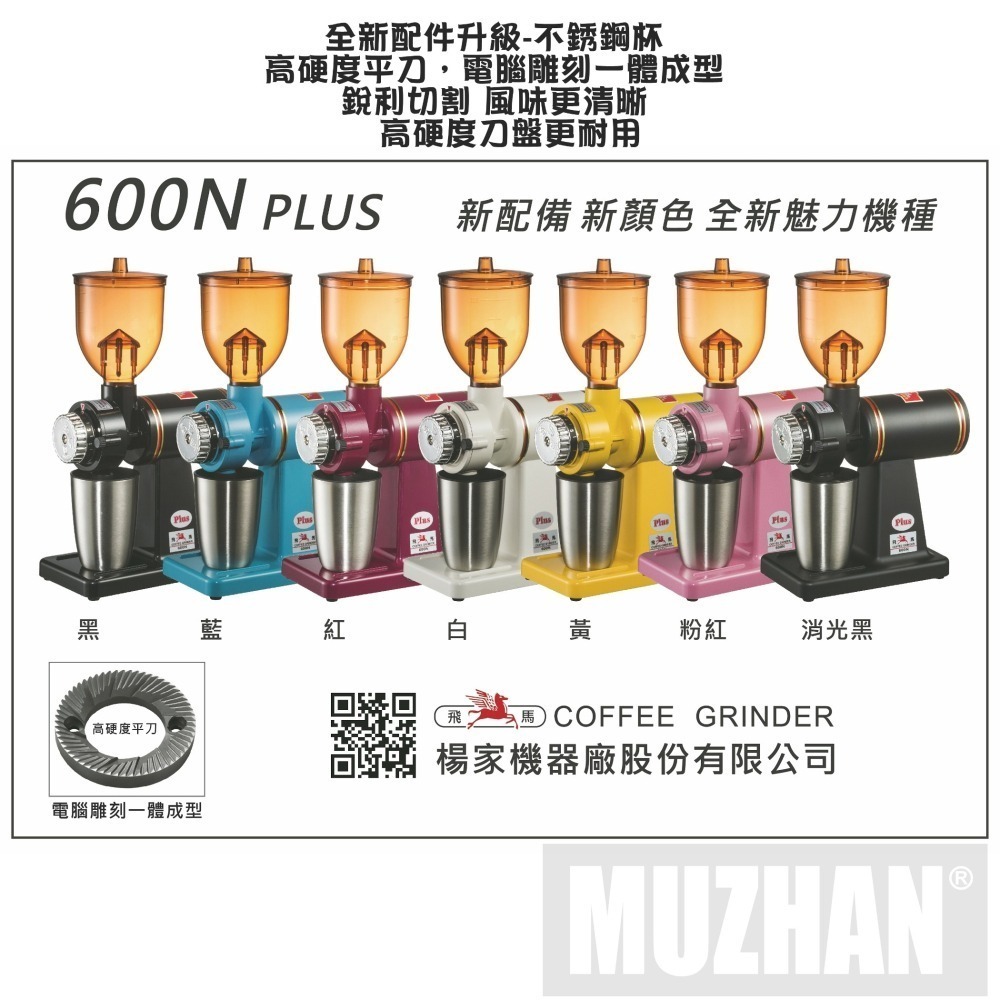 【沐湛咖啡】小飛馬 690N/610N/601N/600N 電動磨豆機 鬼齒/平刀/平行鋸齒刀 飛馬牌-細節圖4