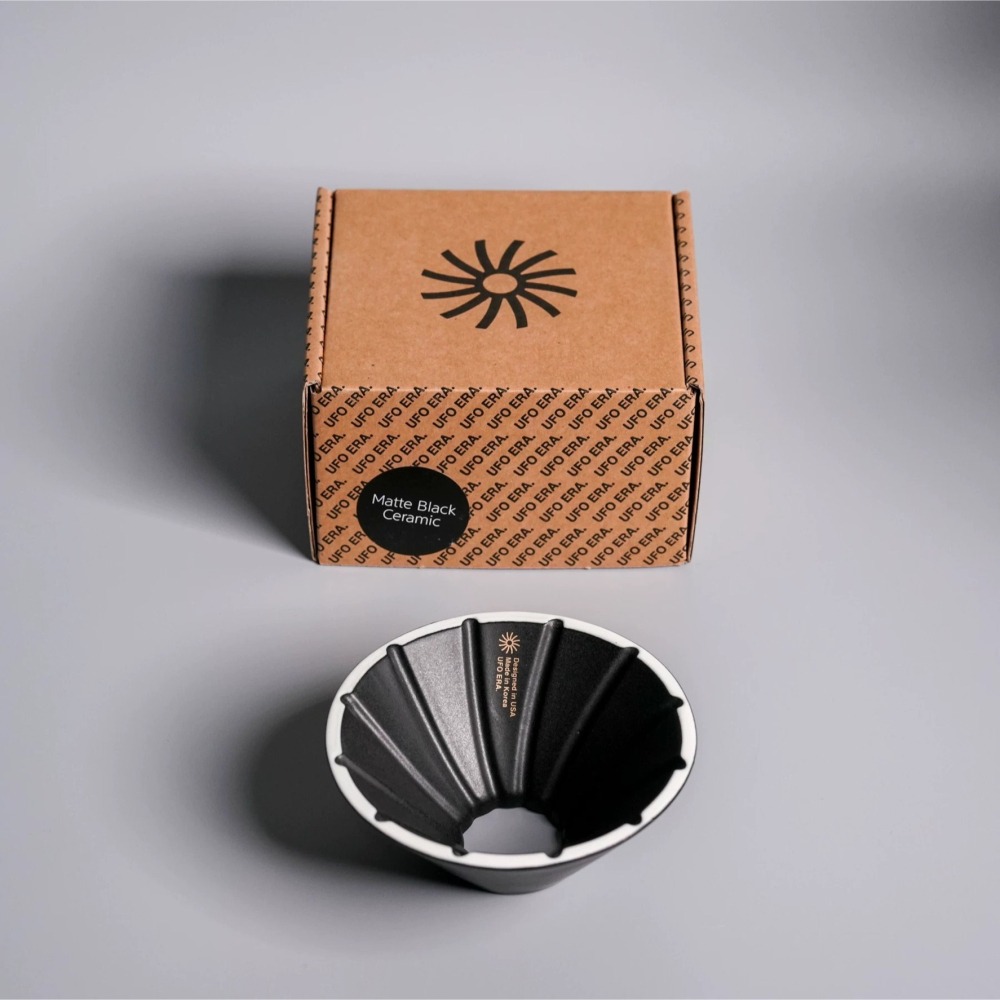 【沐湛咖啡】UFO Dripper 陶瓷濾杯 黑/藍 兩色 1-2杯/UFO Dripper專用濾紙-細節圖2