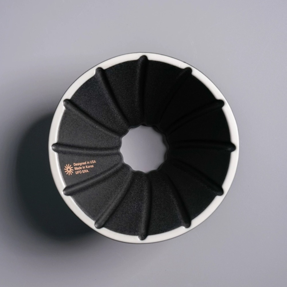 【沐湛咖啡】UFO Dripper 陶瓷濾杯 黑/藍 兩色 1-2杯/UFO Dripper專用濾紙-細節圖3