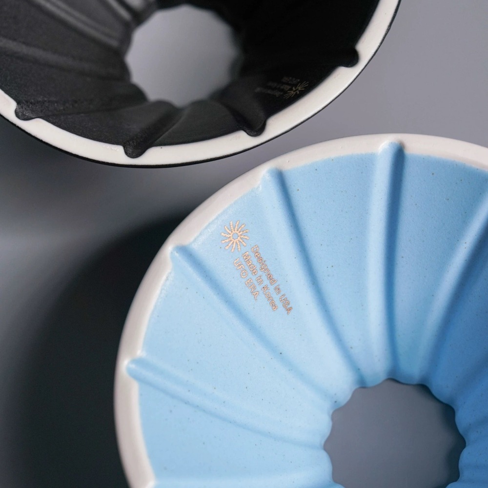 【沐湛咖啡】UFO Dripper 陶瓷濾杯 黑/藍 兩色 1-2杯/UFO Dripper專用濾紙-細節圖4