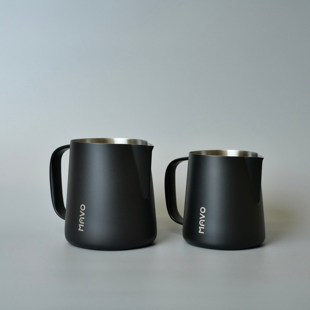 【沐湛咖啡】MAVO 拉花鋼杯/奶缸(附刻度) 不銹鋼拉花杯400ml/600ml 曜岩黑-細節圖7