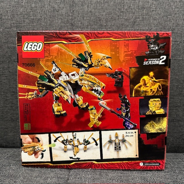 「翻滾樂高」LEGO 70666 旋風忍者 The Golden Dragon 全新未拆-細節圖2