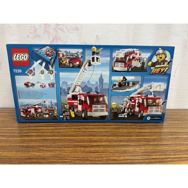 「翻滾樂高」LEGO 7239 城市系列 消防車 全新未拆-細節圖2