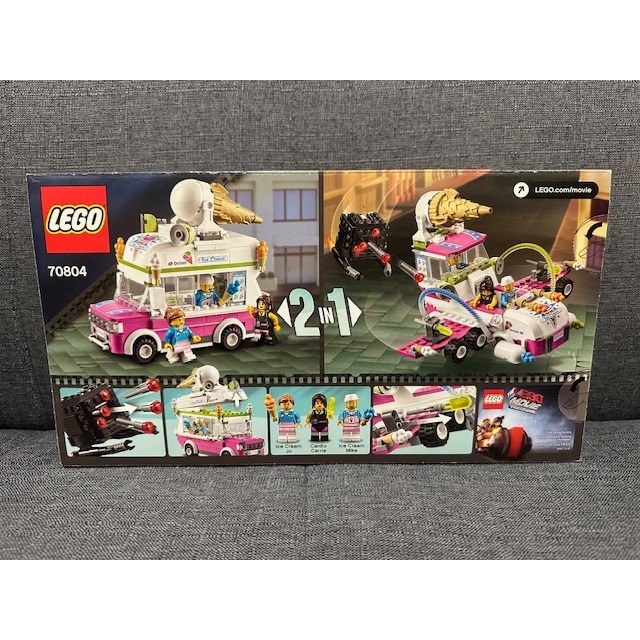 「翻滾樂高」LEGO 70804 Movie 冰淇淋車 全新未拆-細節圖2