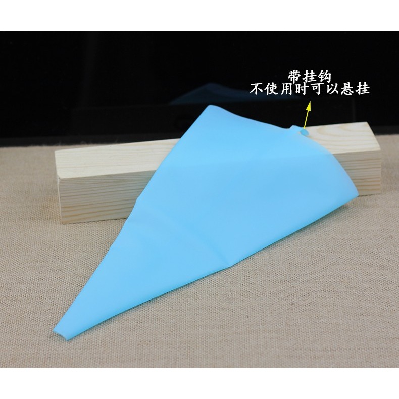 [吉田佳]B53114，藍色矽膠擠花袋，大號16吋，擠蛋糕，擠鮮奶油，擠糖霜，可重複使用，擠水泥填縫袋-細節圖3