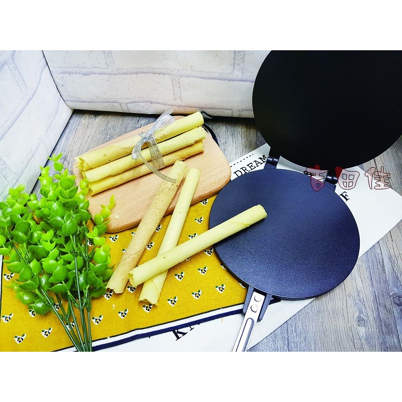 [吉田佳]B68023三箭牌蛋捲烤盤，內附304#專用捲棒，雙面煎盤，蛋捲模，雞蛋糕，可麗餅烤盤WY-023-細節圖2