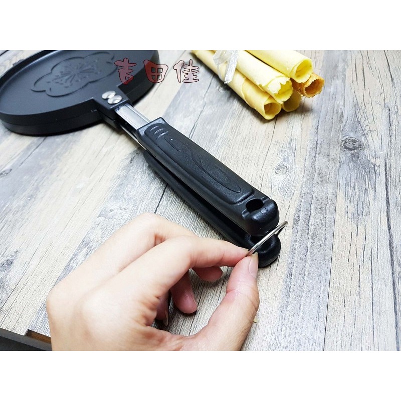 [吉田佳]B68023三箭牌蛋捲烤盤，內附304#專用捲棒，雙面煎盤，蛋捲模，雞蛋糕，可麗餅烤盤WY-023-細節圖4