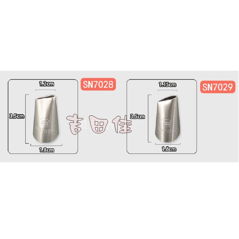 [吉田佳]B88702，三能花嘴，蛋糕裱玫瑰花嘴，SN，7020，7021，7022，7023，7024，7025-細節圖2