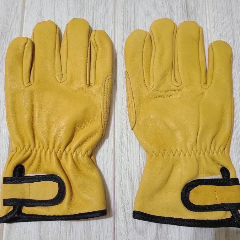 氬焊用小羊皮手套 皮手套 黏扣式 薄內襯配戴舒適 小羊皮手套 焊接手套-細節圖3