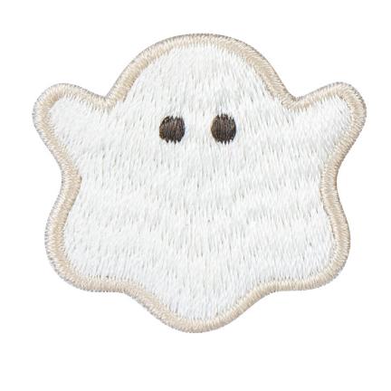 客秋皮～ 萬聖節 可愛 幽靈 鬼鬼 靈魂 阿飄 DIY 刺繡貼紙 布貼 背膠式繡布貼 衣服裝飾 補丁 燙布貼 刺繡貼-細節圖6