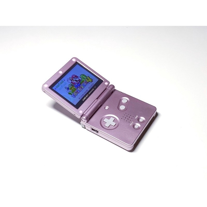 ⭐️【勇者電玩屋】GBA正日版-9.9成新 GBA SP 高亮版 粉色款（Gameboy）外殼翻新-細節圖4