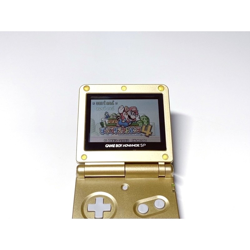 ⭐️【勇者電玩屋】GBA正日版-9.9成新 GBA SP 金色款（Gameboy）外殼翻新-細節圖4