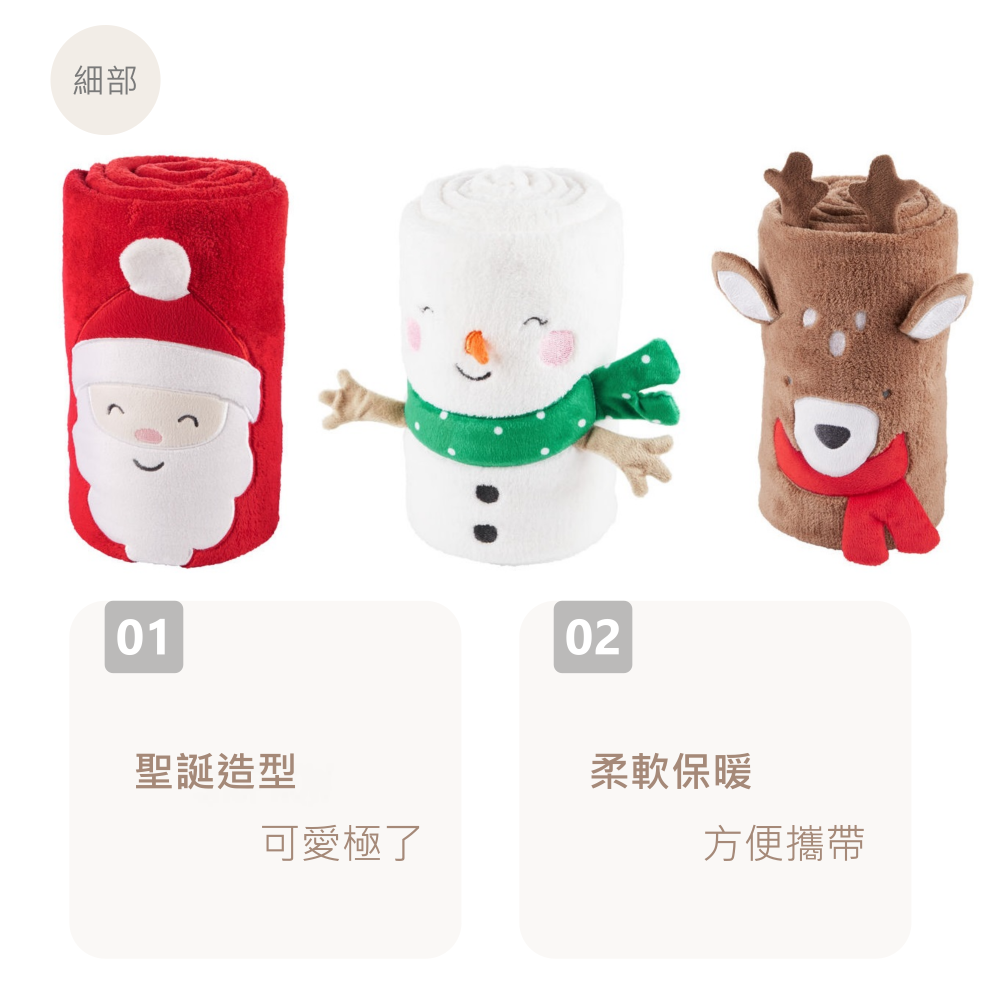 Carters 可愛雪人造型保暖毯/蓋毯 #L35781H christmas Xmas  快速出貨+滿額折扣《EN》-細節圖2