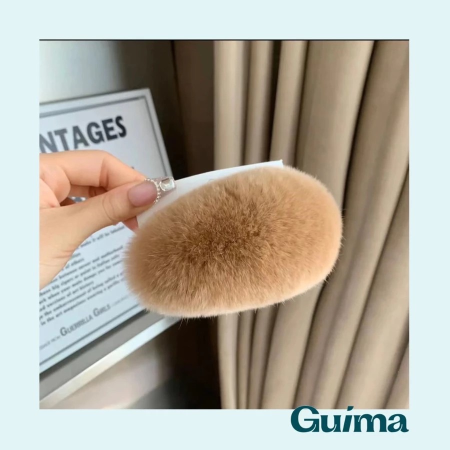 💛獨家30色💚超蓬鬆🧡【Guima｜現貨】毛毛髮夾 毛絨髮夾 絨毛髮夾 毛茸茸髮夾 毛絨絨髮夾 毛毛夾 兔毛髮夾-規格圖9