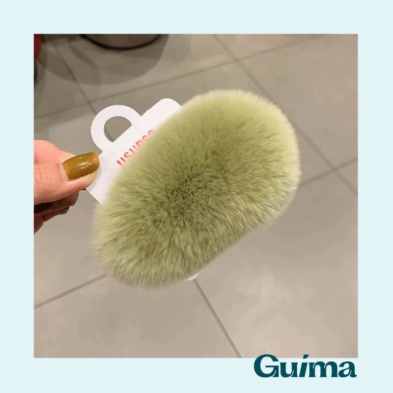 💛獨家30色💚超蓬鬆🧡【Guima｜現貨】毛毛髮夾 毛絨髮夾 絨毛髮夾 毛茸茸髮夾 毛絨絨髮夾 毛毛夾 兔毛髮夾-規格圖9