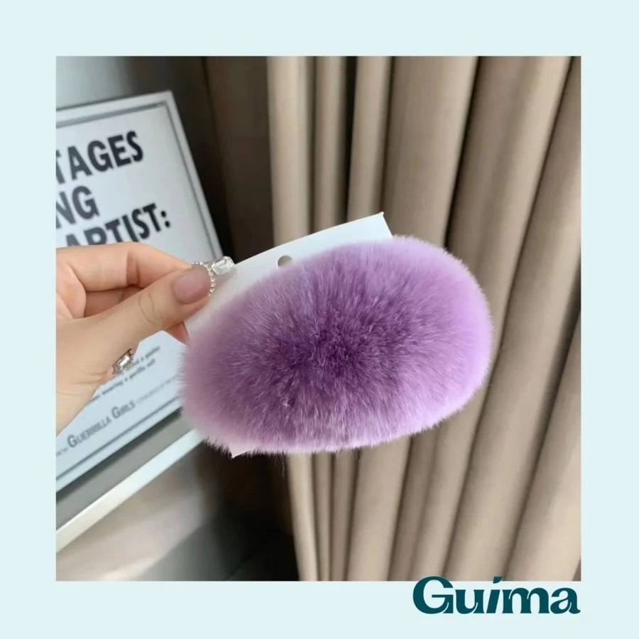 💛獨家30色💚超蓬鬆🧡【Guima｜現貨】毛毛髮夾 毛絨髮夾 絨毛髮夾 毛茸茸髮夾 毛絨絨髮夾 毛毛夾 兔毛髮夾-規格圖9