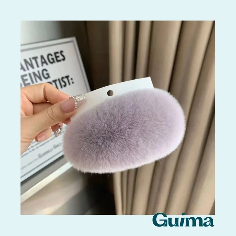 💛獨家30色💚超蓬鬆🧡【Guima｜現貨】毛毛髮夾 毛絨髮夾 絨毛髮夾 毛茸茸髮夾 毛絨絨髮夾 毛毛夾 兔毛髮夾-規格圖9