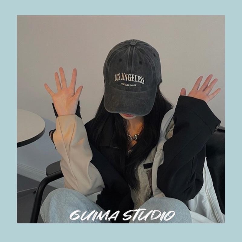 📦紙箱出貨📦【Guima｜現貨】💈美式復古做舊鴨舌帽💈老帽 鴨舌帽 棒球帽 復古老帽 復古鴨舌帽 復古棒球帽 做舊棒球帽-細節圖4