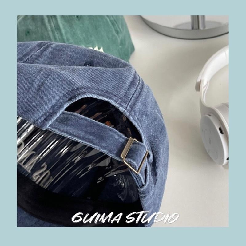 📦紙箱出貨📦【Guima｜現貨】💈美式復古做舊鴨舌帽💈老帽 鴨舌帽 棒球帽 復古老帽 復古鴨舌帽 復古棒球帽 做舊棒球帽-細節圖8