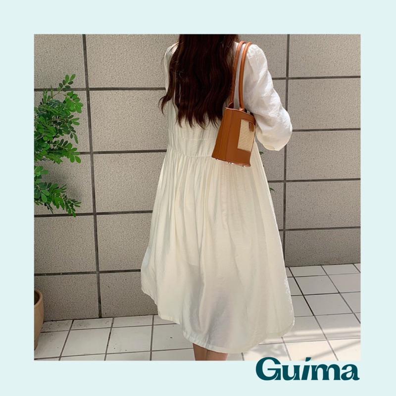 【Guima｜現貨】炎炎夏日必備氣質草編水桶肩背包 草編包-細節圖2