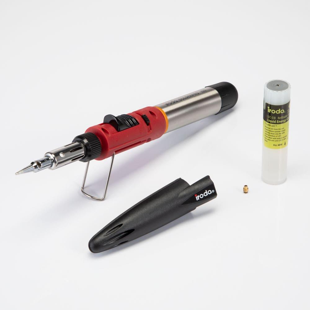 Iroda愛烙達Pro-150K盒裝烙鐵組/瓦斯烙鐵/火燄槍/噴火槍/瓦斯焊槍/噴燈/烙鐵/電烙鐵/焊錫/焊槍-細節圖2