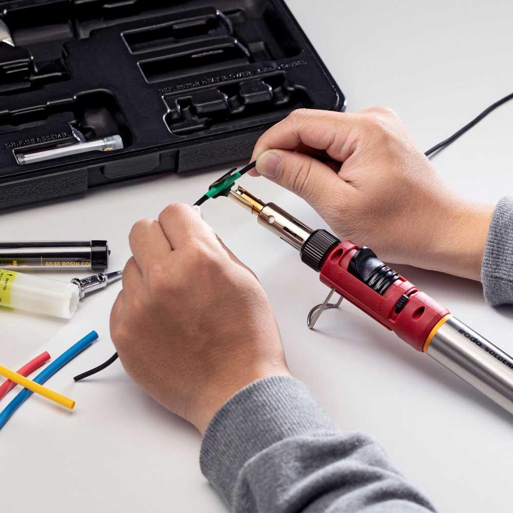 Iroda愛烙達Pro-150K盒裝烙鐵組/瓦斯烙鐵/火燄槍/噴火槍/瓦斯焊槍/噴燈/烙鐵/電烙鐵/焊錫/焊槍-細節圖3