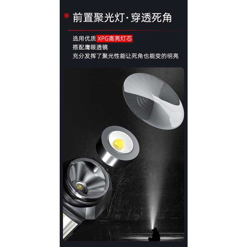 【SJ工具網】DJ-60 廣角工作燈 磁吸式 強光手電筒 COB手電筒 露營燈 工作燈 汽車維修 TYPE-C充電-細節圖4