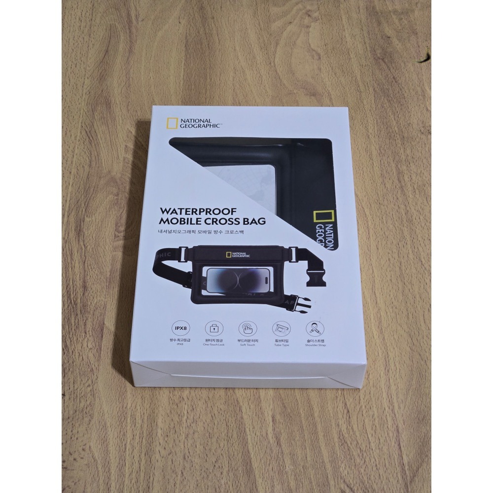 NATIONAL GEOGRAPHIC 國家地理｜Water Proof Cross Bag 防水收納斜背袋 黑色-細節圖3