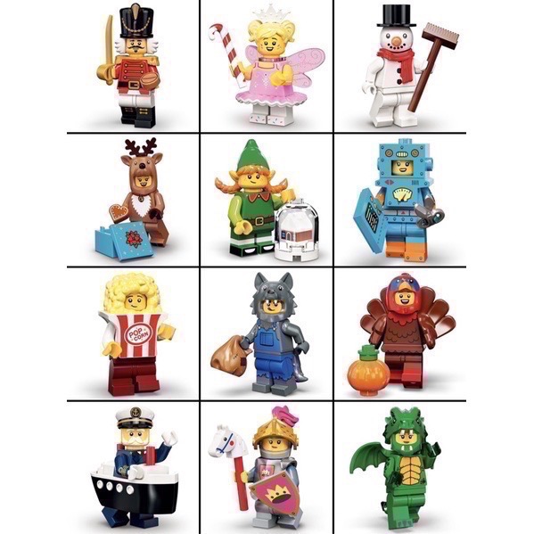 ®️樂高 LEGO®︎ 71034 minifigures 23代 全套12隻 👍全新未拆封👍 綠龍 騎士 女士兵-細節圖5