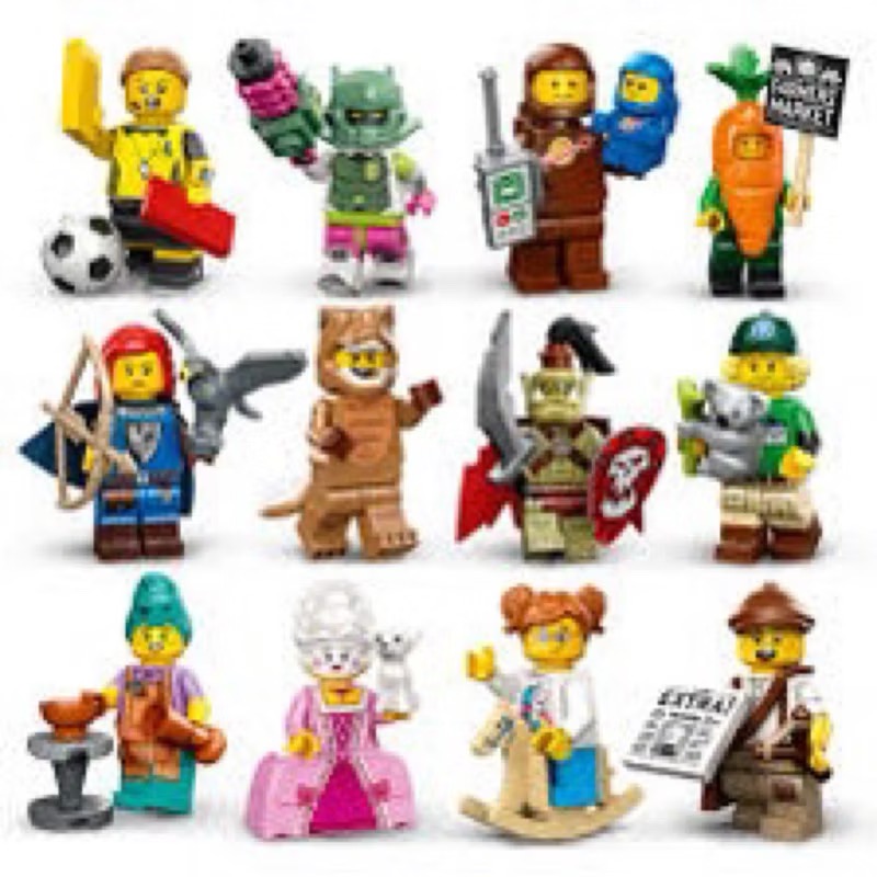 ®️樂高 LEGO®︎ 71037 minifigures 24代   全套12隻 👍全新未拆封👍 暴龍 太空人-細節圖3