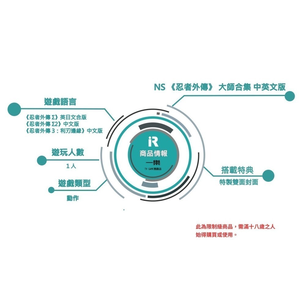 【全新現貨】NS 任天堂 Switch 忍者外傳 大師合輯 中英文版 Σ 利刃邊緣【一樂電玩】-細節圖2