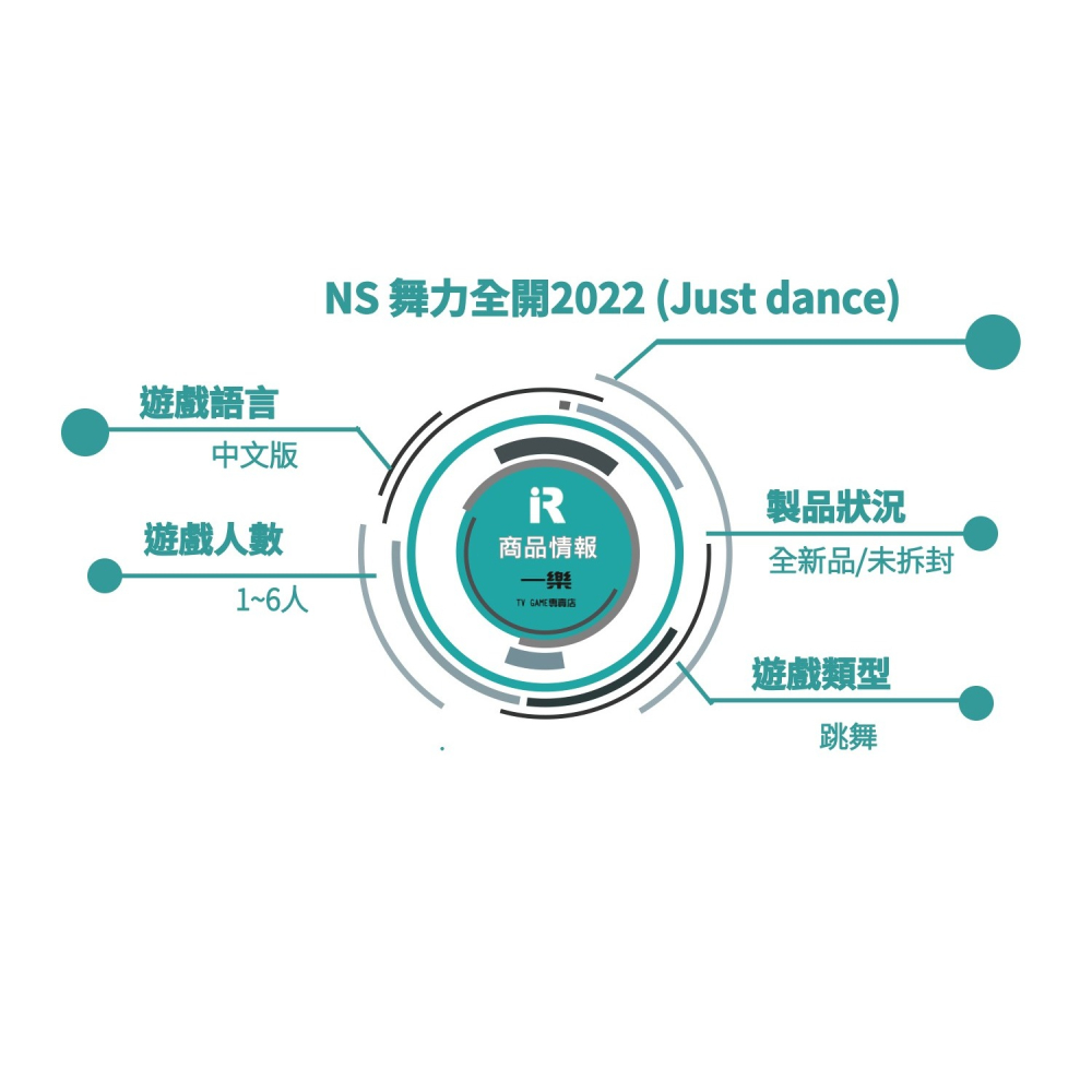 【全新現貨】NS 任天堂 Switch Just Dance 舞力全開 2022 中文版 跳舞 可多人 舞蹈【一樂電玩】-細節圖2