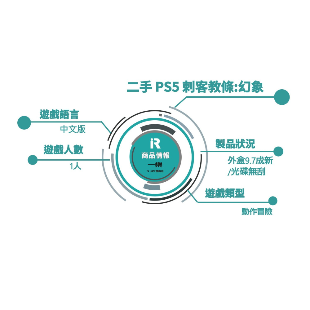 【優質二手電玩】特A級品 PS5 刺客教條 幻象 中文一般版 亞版 序號已用 貝辛姆 幻影 四十大盜 育碧【一樂電玩】-細節圖3