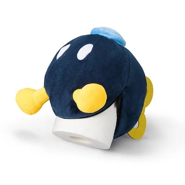 【瑪利歐周邊】任天堂 Home&Party 卷紙巾套 炸彈兵 玩偶 擺飾 交換禮物 布偶 面紙套 娃娃【一樂電玩】-細節圖3