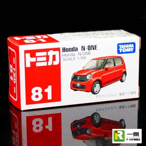 【TOMICA NO.81】全新盒裝 多美汽車 紅色 本田 Honda N-ONE【台中一樂】
